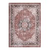 Vintage Area Rug Machine Washable Oriental Distressed Carpet Rug Retro Medallion Stain Resistant Non-Slip Accent Rug - 3 of 4