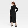 Women's Long Sleeve Collared Midi Crepe Shirtdress - A New Day™ - image 2 of 3