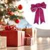 Unique Bargains Christmas Fabric Gift Bow Decoration 7.09"x9.06" 2 Pcs - 2 of 4