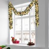 Christmas Garland with Golden Ornaments, Bow & Pinecones - Ready-to-Decorate Artificial Pine Garland - 3 of 4