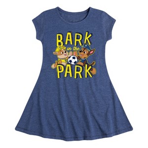 Girls' - Paw Patrol - Bark In The Park Fit & Flair Cap Sleeve Dress - 1 of 3