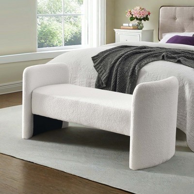 NicBex Modern 52" Bedroom Bench with Wood Frame for Bedroom and Living Room