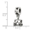Black Bow Jewelry Sterling Silver Golf Cart Dangle Bead Charm - 2 of 3