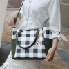 MKF Collection Bonita Checker Tote & Wallet Set Stylish Vegan Leather Bag by Mia K - 4 of 4