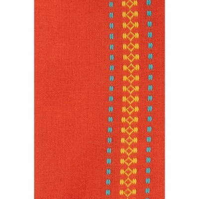 Tomato Cotton Dobby Border Table Napkins, Set of 4