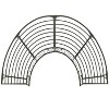 Patio Half Round Tree Bench 63" Steel - 2 of 4