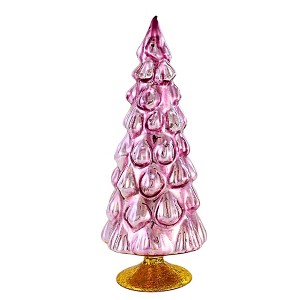 Craftoutlet.Com 7.0 Inch Colored Large Pink Hue Glass Tree Christmas ...