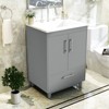 Hyleory 25" Modern Bathroom Vanity With Ceramic Basin, Undermount Sink Cabinet, Free Standing Storage Cabinet With Sink Combo Set - 4 of 4