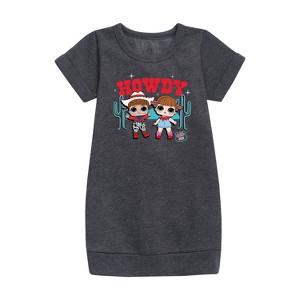 - LOL Surprise! - Howdy Cowgirls Graphic Short Sleeve Fleece Dress - 1 of 3
