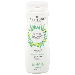 Attitude Super Leaves Olive Leaves Nourishing Shower Gel - 16 oz - 1 of 4