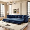 KWPZQEB Chesterfield Sofa Bed, 3-in-1Convertible Sofa, 89" Pull Out Sofa Bed with Movable Ottoman, Velvet 3-Seater Sofa for Living Room - 3 of 4
