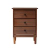 NicBex 3 Drawers Nightstand with Round Knobs,Bedside Table with Storage Space,Modern Side Table for Bedroom - 4 of 4