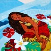 Moana Kids' Hooded Towel - 3 of 3