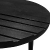 NicBex 18"W Metal End Table with Metal Legs and Grooved Design Side Table Nightstand for Living Room - 4 of 4