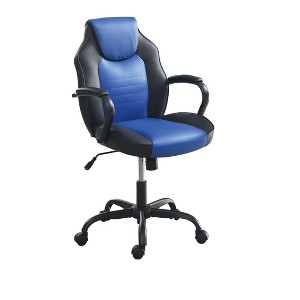 NicBex Faux Fur Adjustable Height Office Chair with Wheels for Home Office Work Study Vanity - 1 of 4