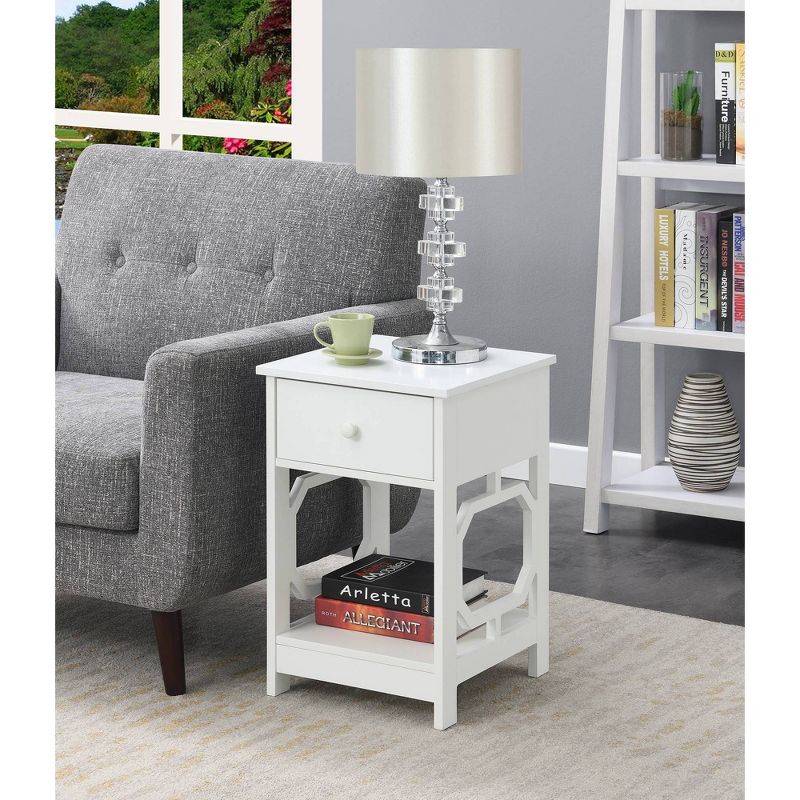Omega 1 Drawer End Table - Breighton Home, 3 of 6