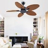 50 Inches Brown Ceiling Fan without Light - 3 of 4