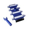 Pool Central Flexible Weighted In-Ground Swimming Pool Vacuum Head on Wheels with Side Brushes 15"- Blue/White - 2 of 3