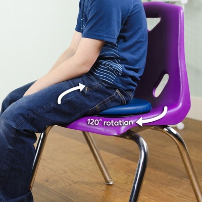 Blue Vinyl Sit & Twist Active Seat Cushion for Kids