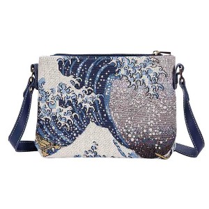 Signare USA Hokusai Great Wave Off Kanagawa Crossbody Bag - 1 of 4