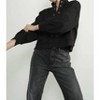 Women's Eyelet Placket Sweatshirt - Aaron & Amber - image 2 of 3