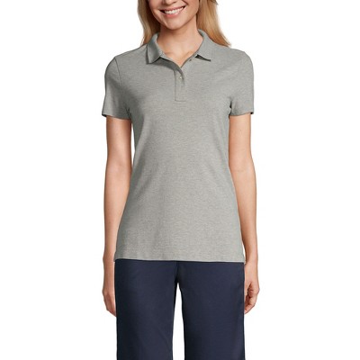 Lands' End School Uniform Young Women's Short Sleeve Feminine Fit Mesh Polo Shirt