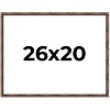 PosterPalooza | 26x20 Thin Bamboo Picture Frame, UV Acrylic, 2 Finishes - Gold and Brown - 2 of 4
