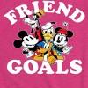 Girls' - Disney - Mickey And Friends Friend Goals Fitted Short Sleeve Graphic T-Shirt - 2 of 4