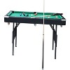 Billiards table, portable and foldable, space saving table, modern black gaming table, no need to assemble at home, 5.5 feet - 4 of 4
