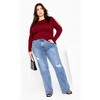 Avenue Women's Plus Size Cold Shoulder Full Length Sleeves Sweater - 3 of 4