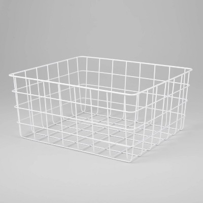 Photo 1 of 13" Rectangular Wire Decorative Basket - Brightroom™-2 pack 