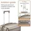 NAYSAYE Luggage Sets 4 Piece 14 20 24 28 PP Lightweight Durable Expandable Suitcase with TSA Lock Spinner Wheels Travel Set, Gray, 18.3"*10.8"*29" - 4 of 4