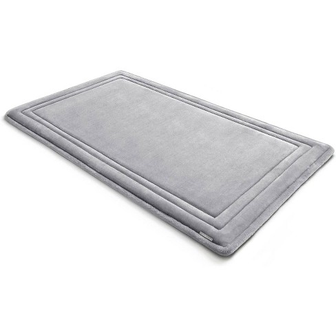 Fabbrica Home Ultra-Soft Memory Foam Bath Mat; Slate Gray