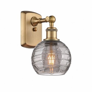 Athens Deco Swirl - 1 Light Wall Sconce In Industrial Style-11 Inches Tall and 6 Inches Wide - 1 of 1