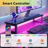 GALAXHERO 55 Inch L-Shaped Gaming Desk with Power Outlets & LED Lights, Corner Desk with Hook, Convertible Office Desk for Bedroom - 3 of 4