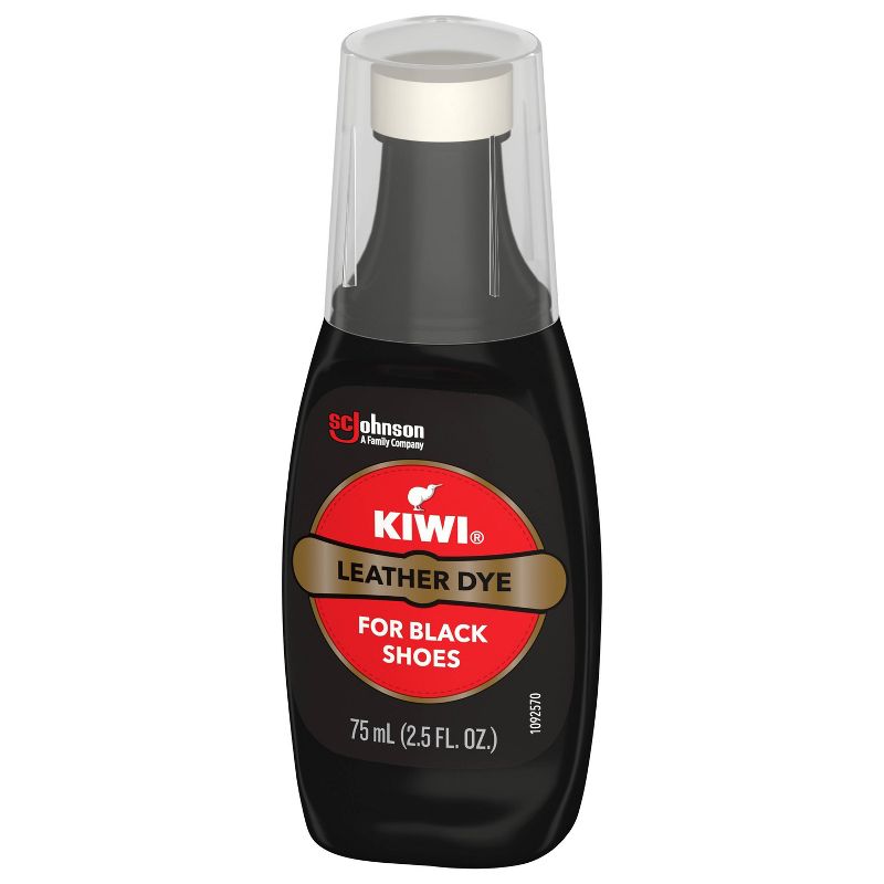 KIWI Leather Dye Black Bottle with Sponge Applicator - 2.5oz, 5 of 7