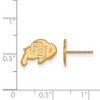 Black Bow Jewelry 14k Yellow Gold Plated Sterling Silver Colorado Buffalos NCAA Post Earrings - 2 of 3