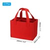 Unique Bargains Neoprene Reusable 6 Bottle Wine Carrier Tote Bag with Divider 2 Pcs - 2 of 4