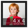 PosterPalooza | Square Minimalist Black Picture Frame - UV Acrylic, Foam Board Backing, Hanging Hardware - 2 of 4
