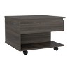 FURNIinspire Lift Up Coffee Tables Modern Wooden Conversation Table Center Table Living Room Table With Shelf, Espresso Brown, 21.6"*19.6"*15.3" - 4 of 4