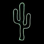 Northlight 24.5" Neon Style LED Lighted Green Cactus Window Silhouette Decoration