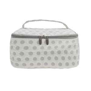 Unique Bargains Lightweight Square Dots Travel Cosmetic Bag 1 Pc - 1 of 4