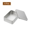 Unique Bargains Metal Portable Storage Tin Box Container 4 Pcs - 3 of 4