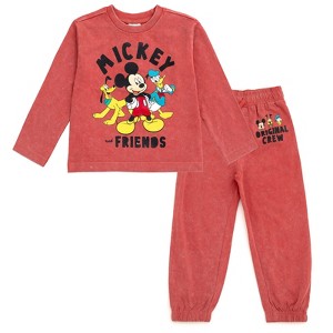 Disney Mickey Mouse T-Shirt and Jogger and Pants Outfit Set Toddler - 1 of 4