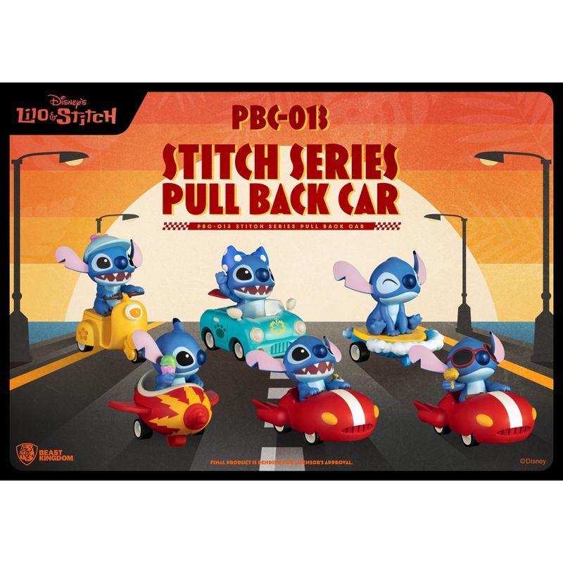 DISNEY Stitch Series Pull Back Car set (Pull Back Car), 4 of 5