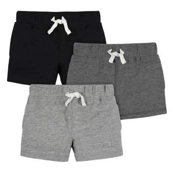 Gerber Baby and Toddler Boys' Pull-On Knit Shorts- 3-Pack