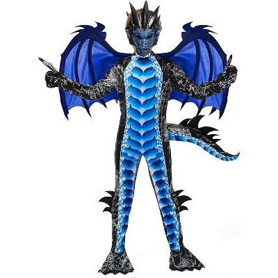 Joyfy Kids' Dragon Costume Halloween Costume Boys Dragon Costume with Wings for Halloween Dress Up Party - S