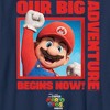 Boy's The Super Mario Bros. Movie Mario Our Big Adventure Begins Now Red T-Shirt - 2 of 4