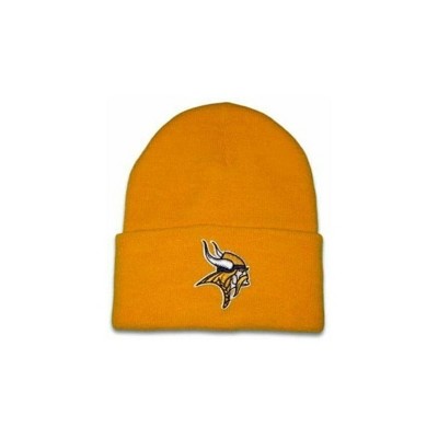 NFL Knit Beanie - Minnesota Vikings, Yellow, Cuffed