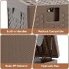 Resin Outdoor Storage Box,Waterproof Plastic Deck Box with Lockable Lid,Weather Resistant Outdoor Storage Container for Yard Porch Patio - 4 of 4